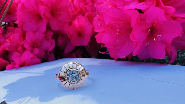 Aquamarine Gold Ring