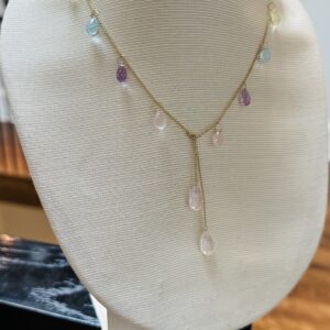 Gold Necklace with Charms